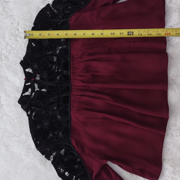 FREE PEOPLE HEARTS LONG SLEEVE BLOUSE. - Picture 10 of 16